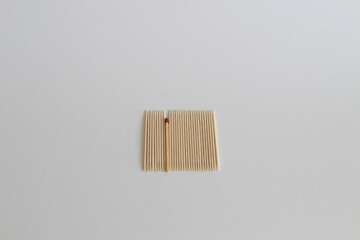 Matchstick Hidden Among Toothpicks: Symbol of Incongruity or Change