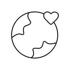 Environmental Care Nature Protection Line Icon