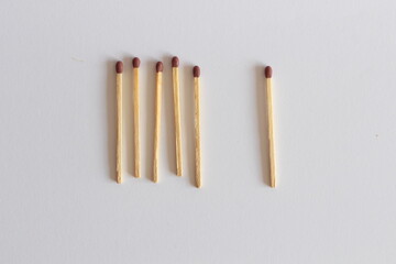 One Matchstick Set Apart from the Group: Symbol of Isolation or Uniqueness