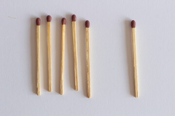 One Matchstick Set Apart from the Group: Symbol of Isolation or Uniqueness