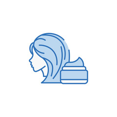 Hair Care icon design with white background stock illustration
