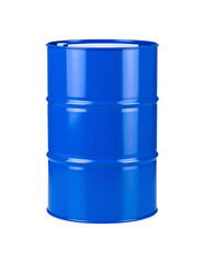 blue oil barrel