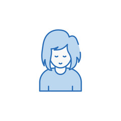 Hair Styling icon design with white background stock illustration