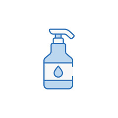 Shampoo icon design with white background stock illustration