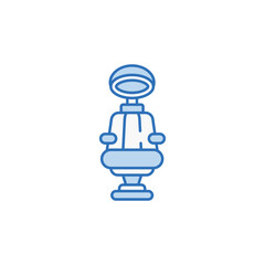 Hood Dryer icon design with white background stock illustration