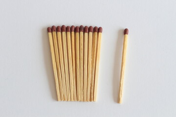 One Matchstick Set Apart from the Group: Symbol of Isolation or Uniqueness