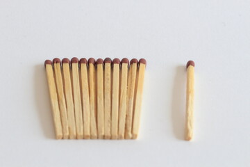 One Matchstick Set Apart from the Group: Symbol of Isolation or Uniqueness