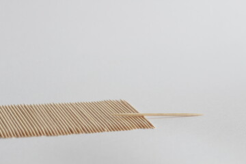 Crossed Toothpick on Row: Symbol of Obstacle or Intervention