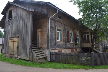 A beautiful old wooden house.