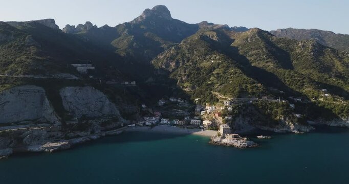 Aerial view of Salerno, Campania, Italy.