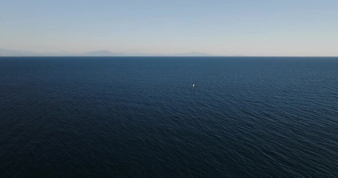 Aerial view of Salerno, Campania, Italy.