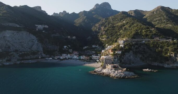 Aerial view of Salerno, Campania, Italy.