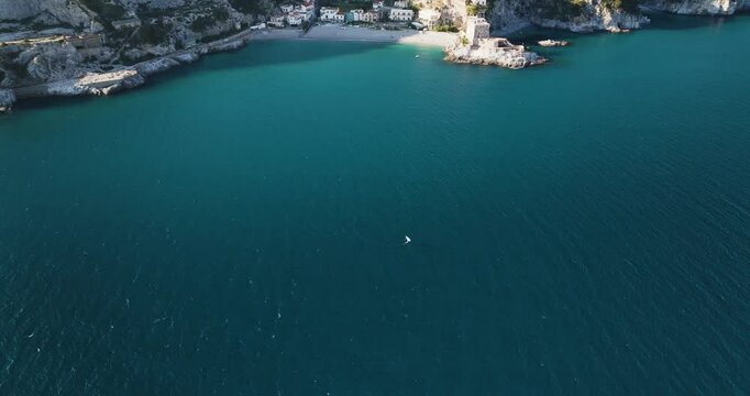 Aerial view of Salerno, Campania, Italy.