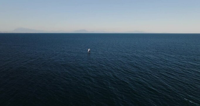 Aerial view of Salerno, Campania, Italy.