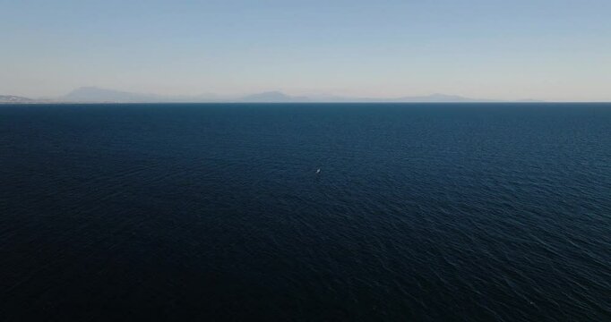 Aerial view of Salerno, Campania, Italy.