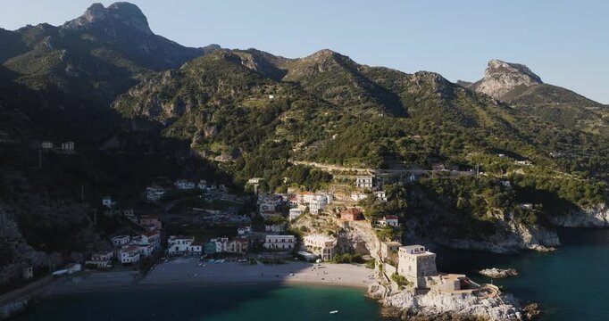 Aerial view of Salerno, Campania, Italy.