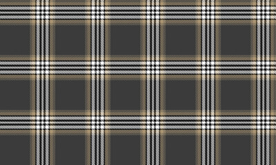 Seamless plaid pattern, dark gray, beige, white, black, classic style, adding a vintage and modern look, suitable for clothes, skirts, pants, suits or all season wear.