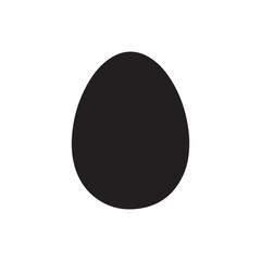 Dinosaur egg silhouette vector flat illustration design.
