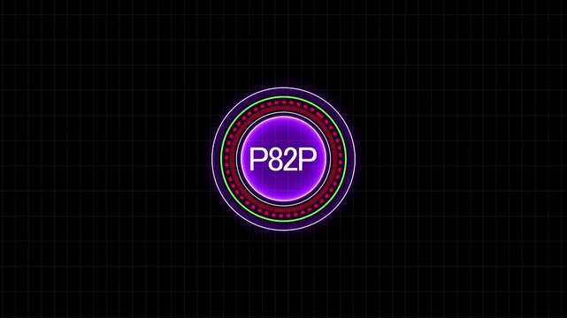 Glowing Red Neon Sale Button Icon on Black Background Modern Web Banner Label Vector Illustration for Business Promotion and Online Shopping Design