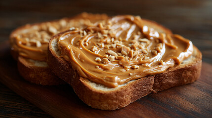 bread with peanut butter