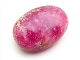 Fototapeta premium Polished gemstone pink mineral crystal