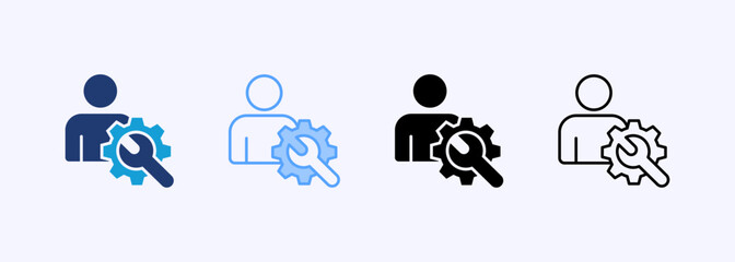 Motivation Techniques Icon Set Multiple Style Collection