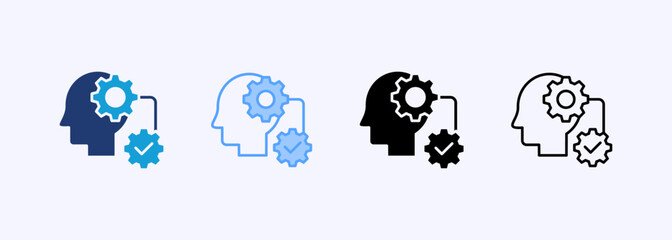 Initiative Execution Icon Set Multiple Style Collection