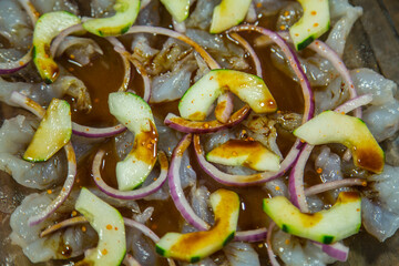 AGUACHILE DE CAMARON SEA FOOD MARISCOS FRESCOS