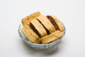 Vadodara, Gujarat / India - July 19, 2012 : Bhakharwadi, an Indian traditional snack.