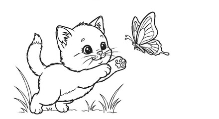 Obraz premium “Happy Animals to Color”generative ai