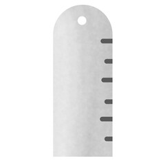 Grey Scale Vertical Ruler Bookmark with Perforated Top