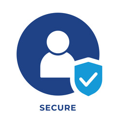 Single Icon User Secure, Avatar Icon, Icon Outline