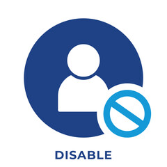 Single Icon User Disable, Avatar Icon, Icon Outline