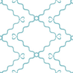 Seamless light blue ornament pattern. Classic style background, perfect for textile design, picnic themes, kitchen decor, wrapping paper, and digital scrapbooking.