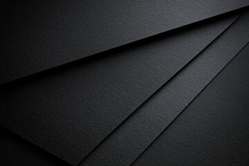 Textured Black Paper Background with Elegant Layers