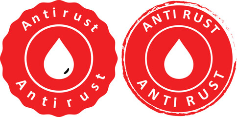 Rust Protection Icons for Anti Oxidation and Safe Product Use
