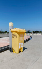 trash can in the park