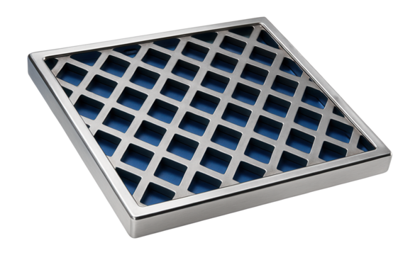Heavy-duty stainless steel grill grate with cross-hatch pattern for steak searing