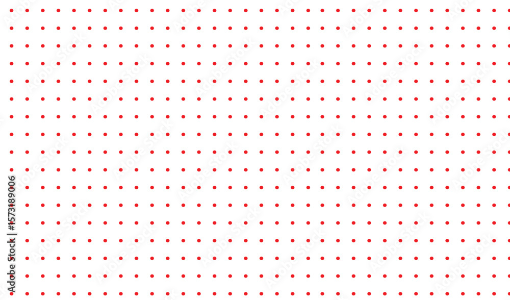 Aufkleber red polka dots creating a geometric pattern on a light blue background