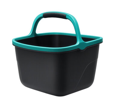 Plastic bicycle basket with integrated handle for beach cruising