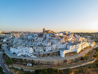 The city of Ostuni, Italy