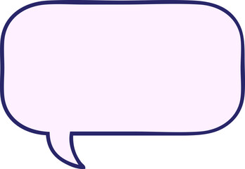 cute cartoon of a speech bubble in bright neon color