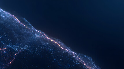 an abstract background with glowing neural network patterns and faint data streams