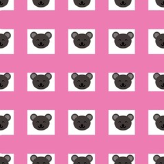 Obraz premium set of funny animals. kawaii design. 