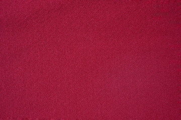 Top view photo of  red organic cotton knitted fabric