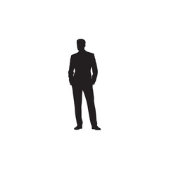  Businessman Standing Silhouette