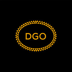 DGO Letter Initial Logo Design Template Vector Illustration