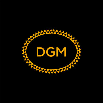 DGM Letter Initial Logo Design Template Vector Illustration