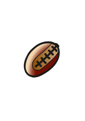 illustration of an American football