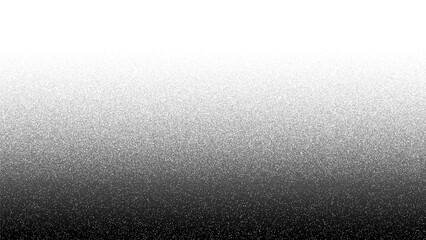 Abstract gradient of white dots fading to black isolated on transparent background